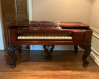 c1880 Square Grand Piano.  Kurtzman or Knabe