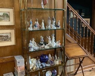 Vintage Brass & Glass Shelf