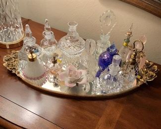 Perfume Bottle Collection Including Waterford