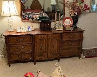 Century Furniture Triple Dresser and Mirror