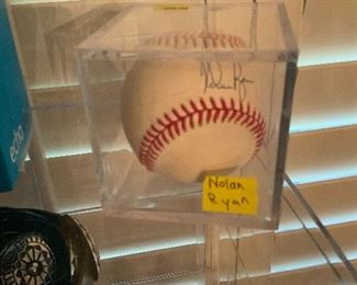 Signed Nolan Ryan Baseball