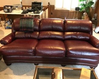 Handcock & Moore Leather Sofa - LIKE NEW