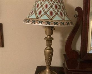 Pair of Lamps w/ Ceramic Shade