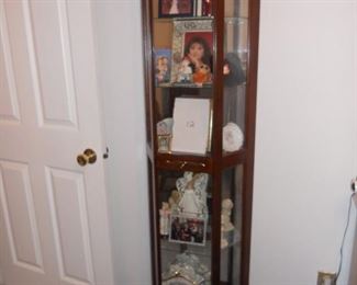 Lighted Curio Cabinet-$50 on Sunday!  Come and get it in the Garage.