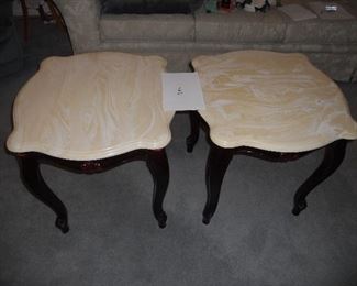 Marble Top end tables-$40 on Sunday.  Will be on the driveway.