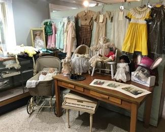 Also - Godey’s fashion prints, child’s piano (needs TLC), dolls (did I mention dolls?!)