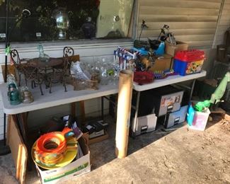 cuuute mini iron table set, outdoor serveware, toys....