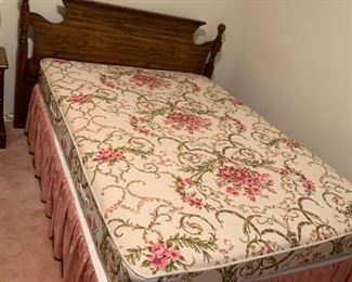#2 bed full size laminate head board w 2 post  $ 75.00