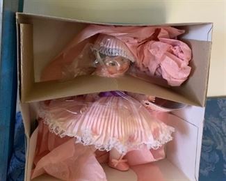 #52 bb misc madame Alexander pink dressed doll  $15.00