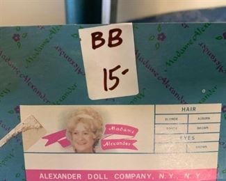 #52 bb misc madame Alexander pink dressed doll  $15.00