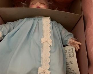 #56 bb misc Madame Alexander Victoria doll in blue gown  $30.00