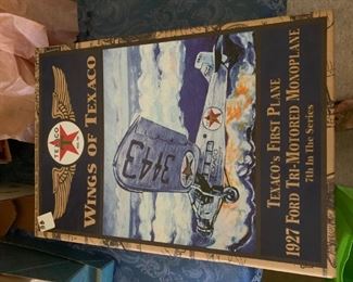 #58 bb misc Texeco wing metal plane in box never played with  issue #7 1619ra  $30.00