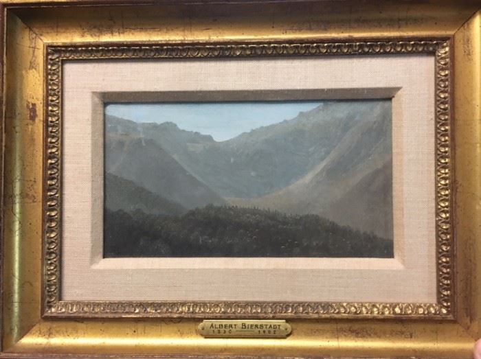 Albert Bierstadt (German/American, 1830 – 1902)  "White Mountains, N.H.", Circa 1898