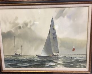 John P. Cowan (American, 1920 - 2008), "Finish Line"