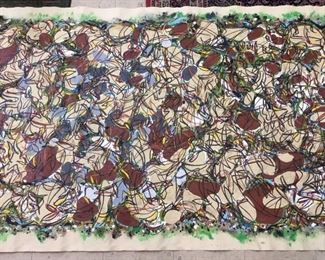 John B. Williams, aka "Bokie",  - "Llano Series", 1998, rolled canvas, 10' x 4'