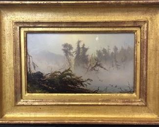 James M. Hart (American, 1828 – 1901), "Misty Landscape"