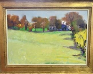 Wolf Kahn (German, 1927 - ), "Yellow Gold"