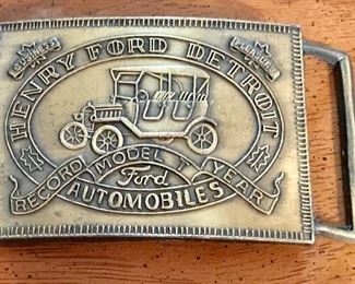 Brass Ford belt buckle