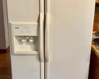 Kenmore side-by-side fridge/freezer with ice and water in door