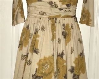 Vintage abstract floral dress