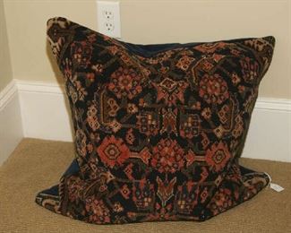 Antique rug pillows