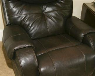 Pr. leather (like new) recliners