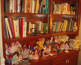 books and large selection dolls,  Ertal die cast