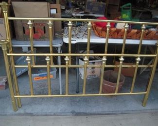 Queen Brass bed  with frame