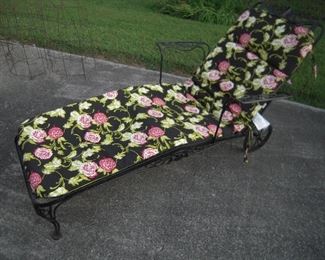 metal chaise lounge