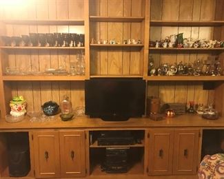 Variety of glassware and decor