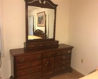 Dresser with hidden drawers
