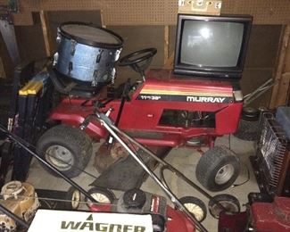 Murray Riding Lawnmower 11HP 38' , P,ushmower, McCoulgh 14 in chainsaw
