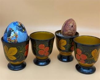Ukrainian egg cups
