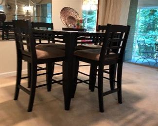 barstool table and chairs