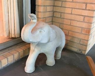 Large cement elephant