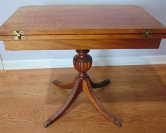 Short Game Table - Top Swivels and fold out
