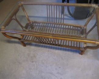 RATTAN COCKTAIL TABLE