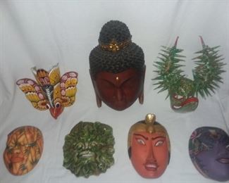 Price Cut - $10 -ea. - Wood, Paper Mache, Ceramic masks