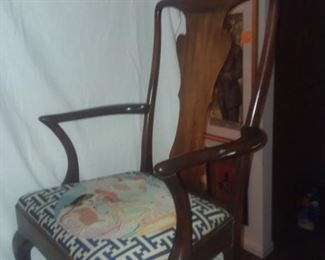 Price Cut - $75 - Needlepoint Cherry Side chair