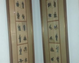 $50 for pair - Oriental Prints 12x34 each