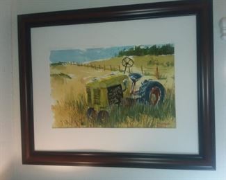 $25 -original water color. No glass in frame. 26x32