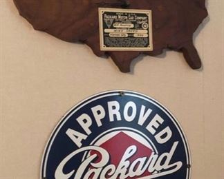 Packard Enamel Sign