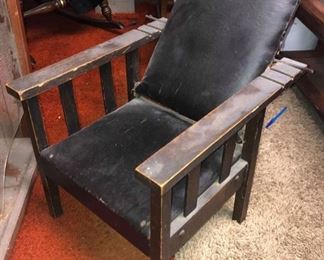 Antique Stickley Child's Recliner Chair