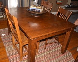 Kitchen Table and Chairs, Rustic