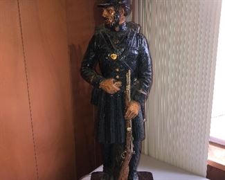 Civil War Soldier Lamp