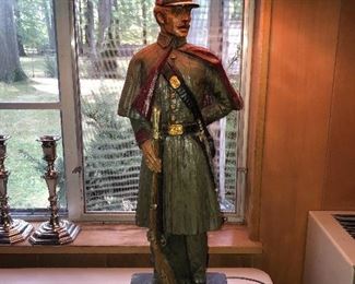 Civil War Soldier Lamp