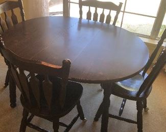 Wood Table and Chairs