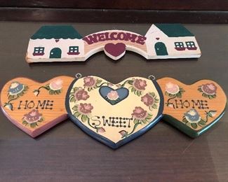 Wood Welcome Wall Hangers