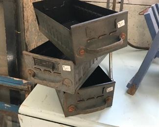Metal file drawers