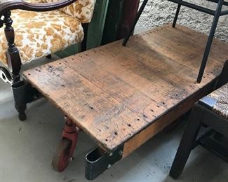 Antique dolly table
